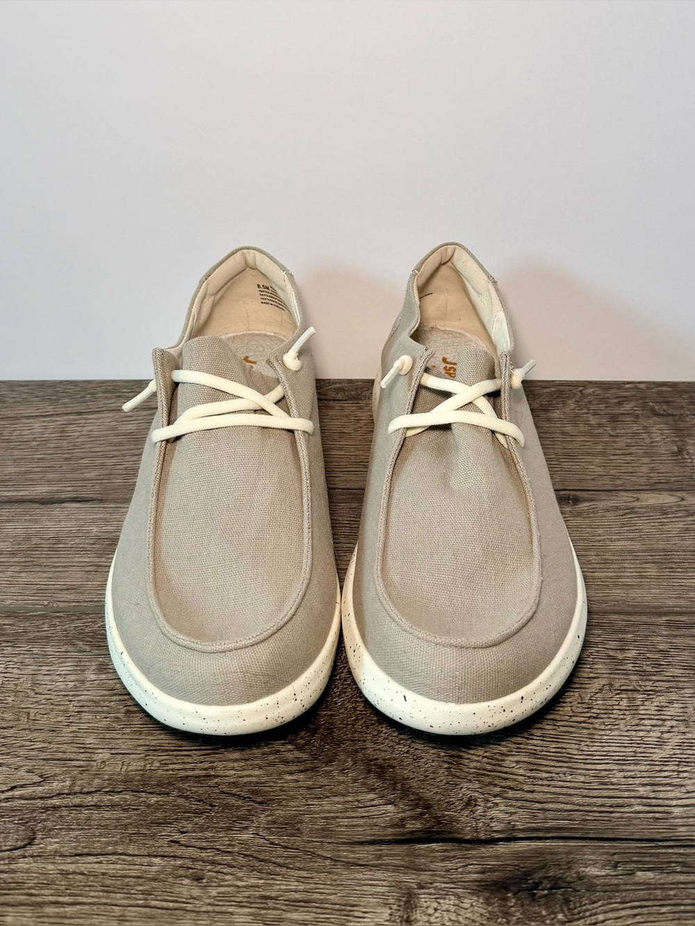 ✨ NWOT JSPORT Wenden Slip Ons 8.5 Beige Comfort Shoes Hey Dude Style ✨